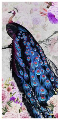 Bức ảnh chim công lấp lánh, thể hiện nét đẹp nghệ thuật tuyệt vời.