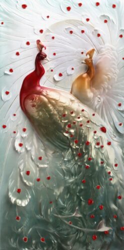 Bức hình chim công toát lên vẻ đẹp tinh tế và quyến rũ.