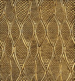 Bức tranh trừu tượng với ánh nhũ vàng tạo nên vẻ đẹp huyền bí.