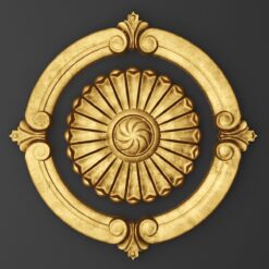 Bức tranh trừu tượng nổi bật với những mảng nhũ vàng lấp lánh.