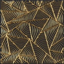 Bức hình trừu tượng rực rỡ với ánh vàng lấp lánh đầy cuốn hút.