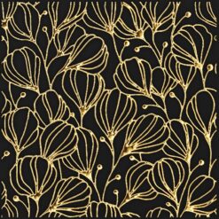 Bức tranh trừu tượng rực rỡ với ánh nhũ vàng, đầy bí ẩn và cuốn hút.