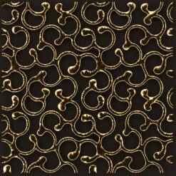 Bức tranh trừu tượng với sắc vàng lấp lánh đầy quyến rũ.