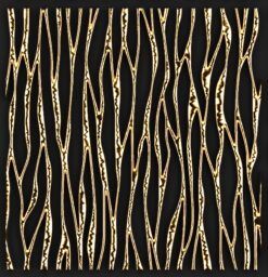 Tấm ảnh trừu tượng rực rỡ với ánh vàng lấp lánh bắt mắt.