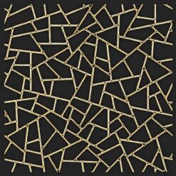 Bức hình trừu tượng với ánh nhũ vàng lấp lánh, tạo ấn tượng sâu sắc.