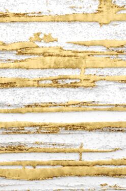 Bức tranh trừu tượng rực rỡ với sắc vàng đầy quyến rũ và sang trọng.