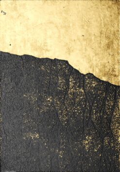 Bức hình trừu tượng với ánh vàng lấp lánh, nổi bật vẻ đẹp nghệ thuật.