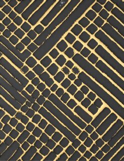 Bức tranh trừu tượng ánh vàng lấp lánh, cuốn hút mọi ánh nhìn.