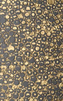 Bức hình trừu tượng với nhũ vàng mang đến vẻ đẹp sang trọng và lôi cuốn.