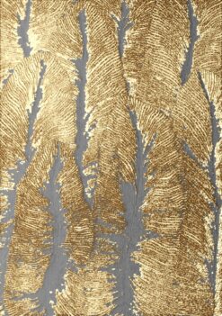 Tấm ảnh trừu tượng rực rỡ với sắc vàng nhũ bắt mắt và thu hút.