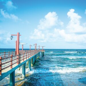 Bức hình khắc họa vẻ yên bình tuyệt đẹp của biển xanh bao la.