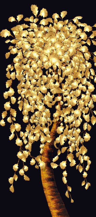Money tree feng shui 3D art