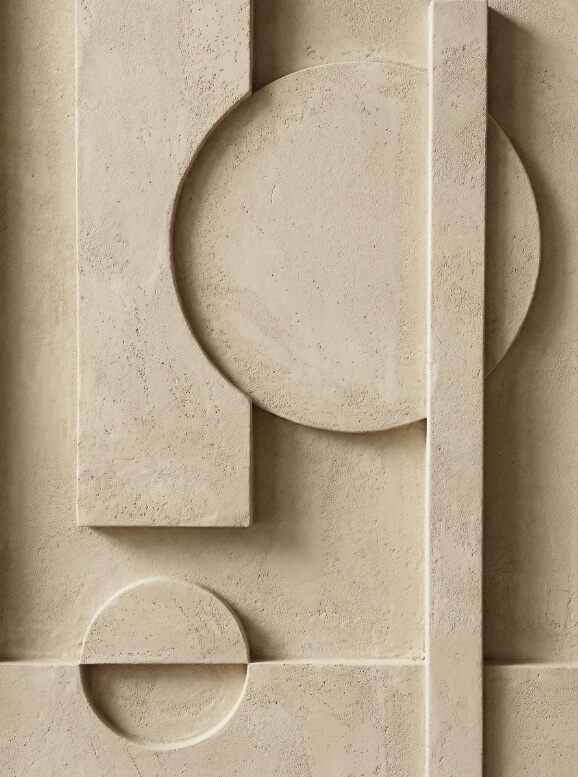 Tranh trừu tượng hình khối geometric